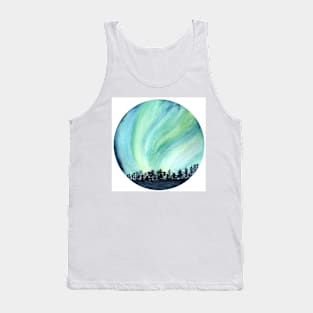 Aurora blue watercolor Tank Top